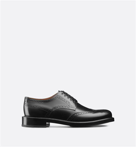 Dior Evidence Derby Brogue Black Polished Calfskin